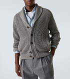 Zegna Waffle-knit cashmere and mohair cardigan