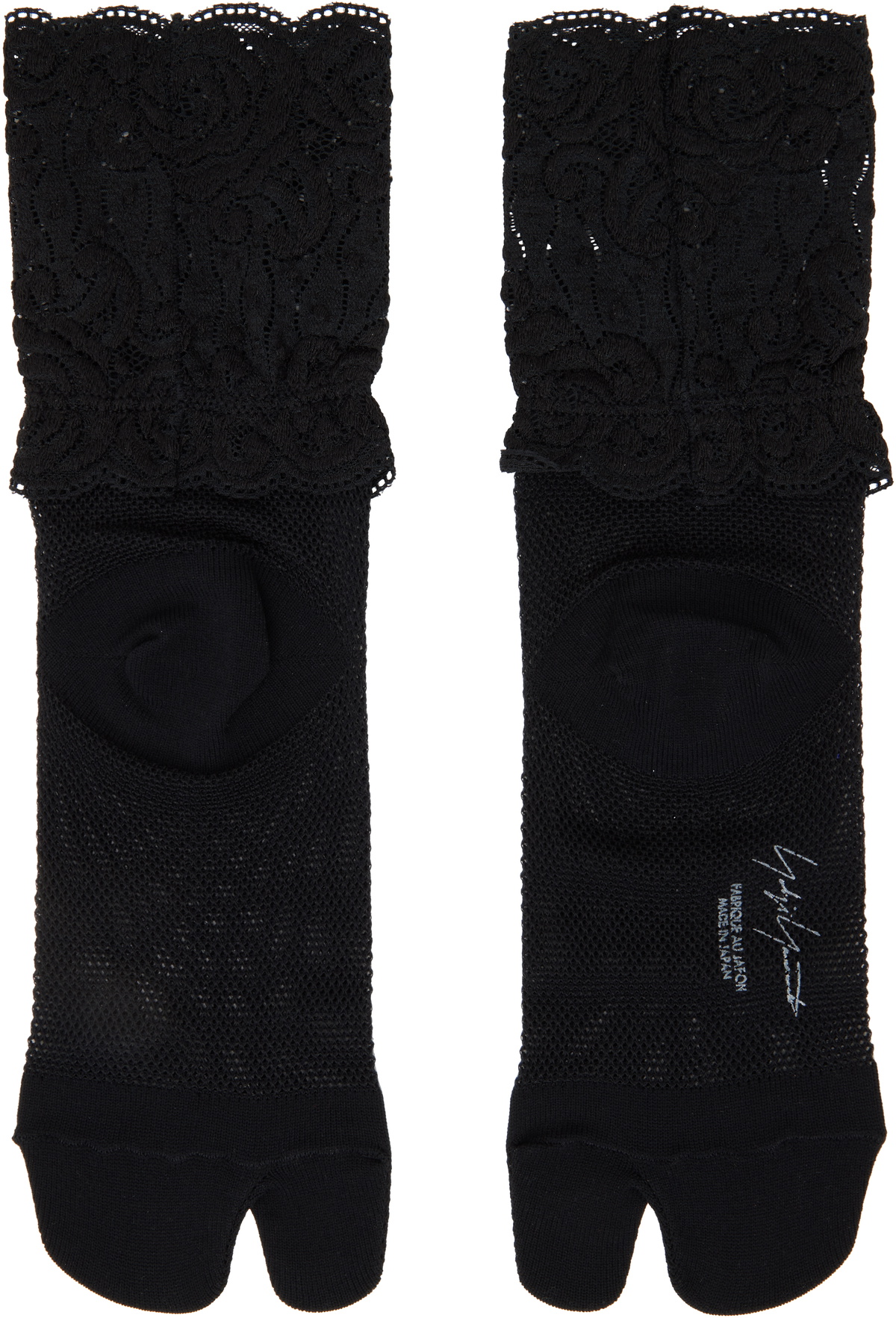 【関税込み】YOHJI YAMAMOTO ブラック Mesh/Lace Tabi ソックス MESH/LACE TABI SOCKS – THE SHOP YOHJI YAMAMOTO