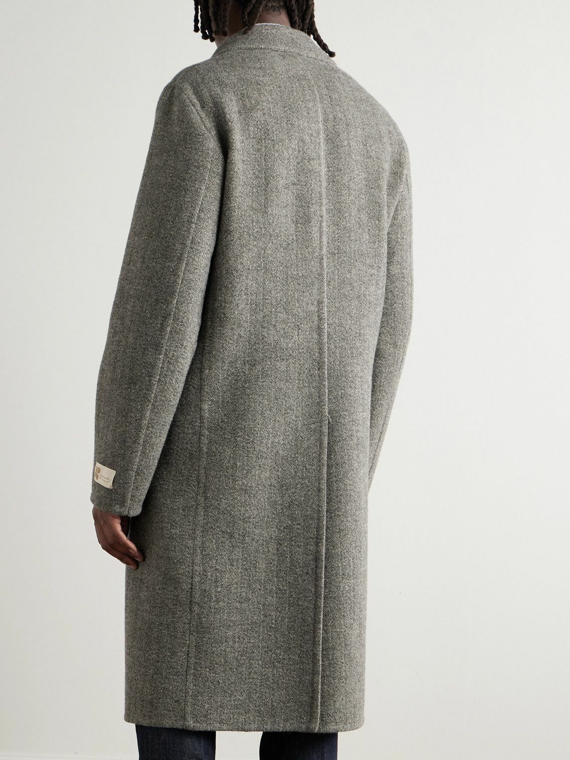 Massimo Alba - Austin Herringbone Virgin Wool Coat - Gray