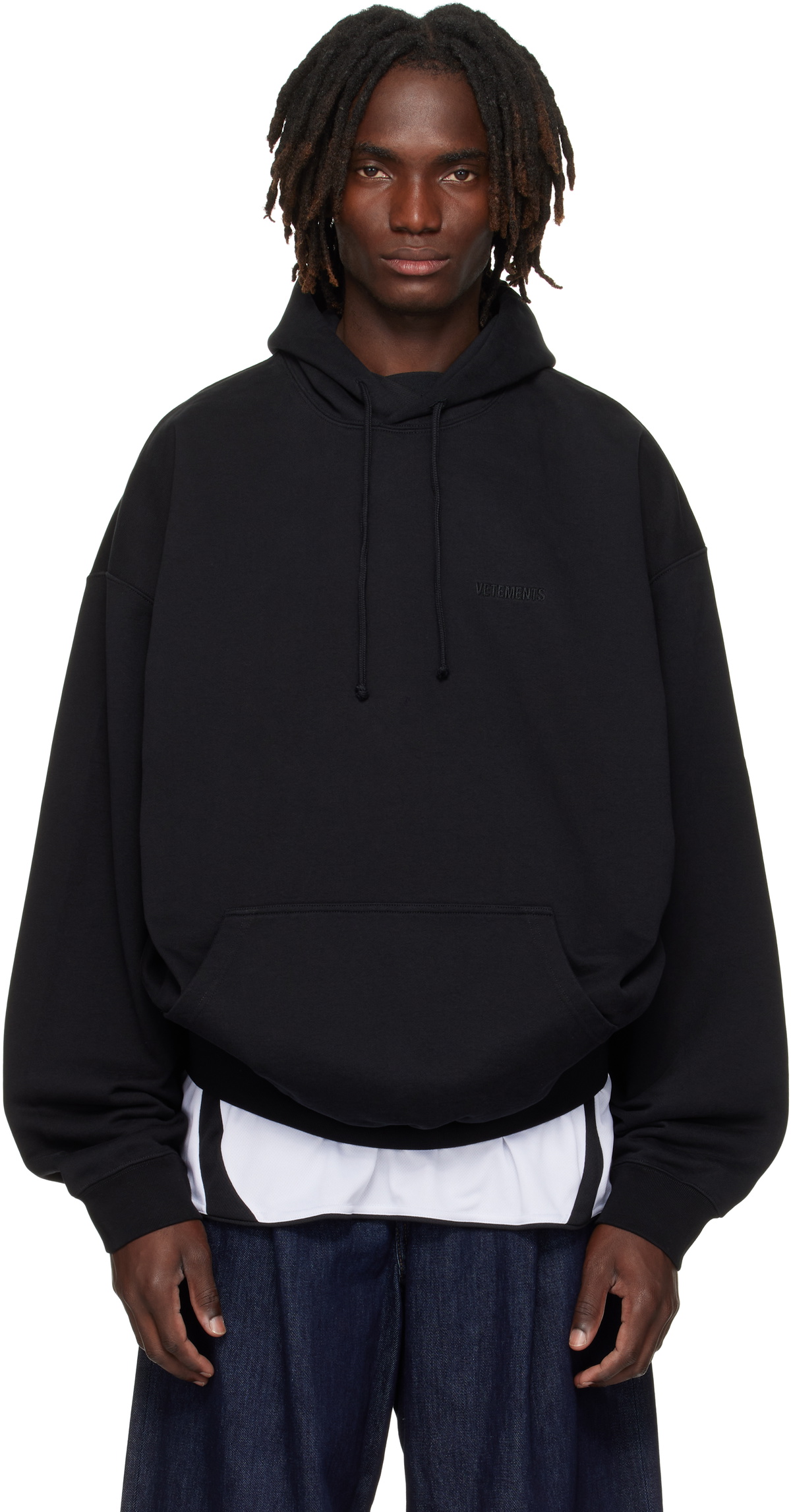 Vetements Black Double Weltschmerz Zip Hoodie Vetements