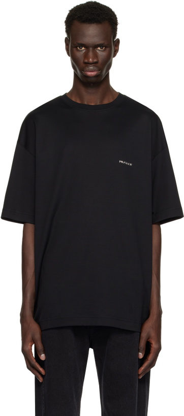 Photo: Mugler Black 'Mugler Signature' T-shirt