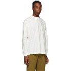 Homme Plisse Issey Miyake White Release T-1 Long Sleeve T-Shirt