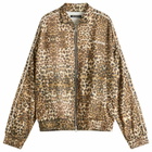 Cole Buxton Men's Piped Track Jacket in Leopard