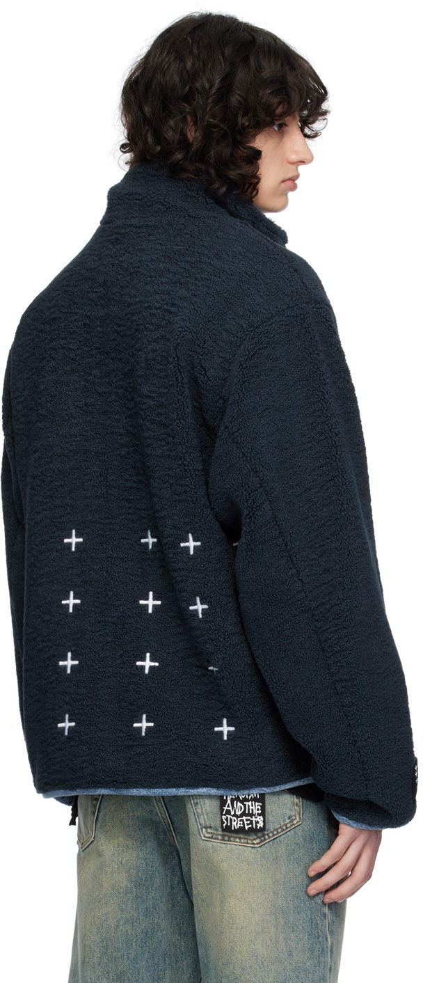 【関税込み】Ksubi ネイビー Icebreaker ジップアップジャケット Ksubi Navy Icebreaker Zip-Up Jacket Ksubi
