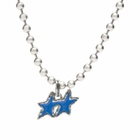 TwoJeys Melted Stars Ball Necklace in Blue 