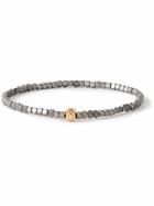 Luis Morais - Gold, Hematite and Diamond Beaded Bracelet