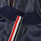 Thom Browne Tricolore Stripe Ripstop Bomber Jacket