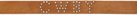 AFTER PRAY Tan Cow Hair Belt