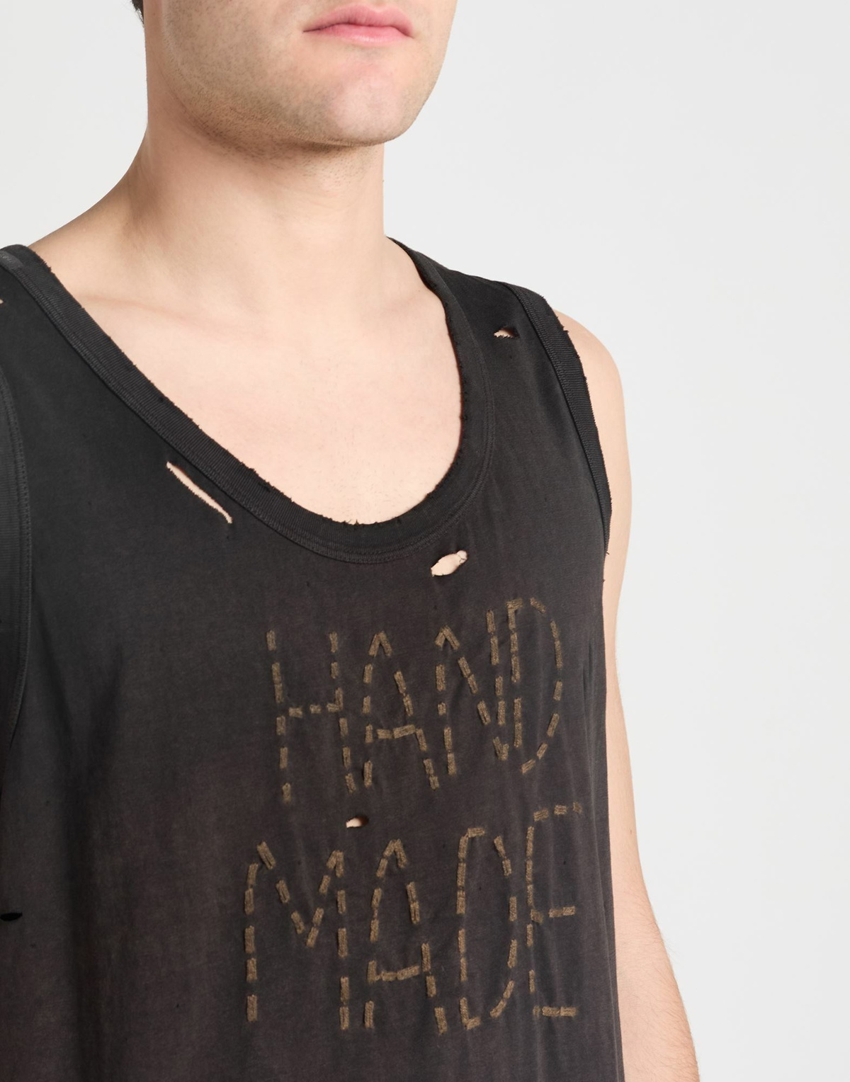 Dolce & gabbana Mens Tank top Dark in Brown