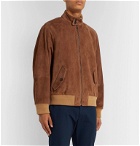 Gucci - Suede Bomber Jacket - Brown