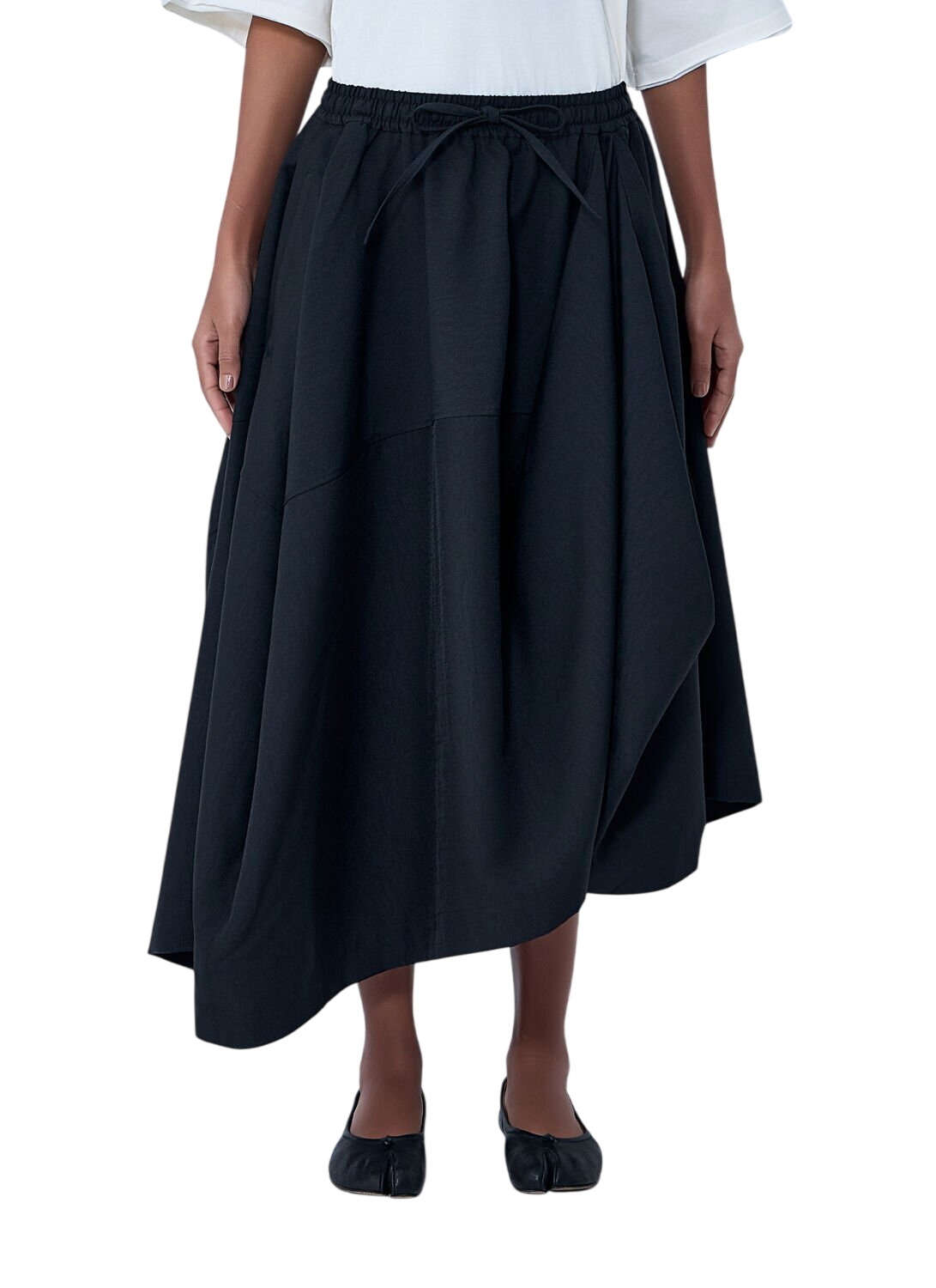 Y-3 Black Track Midi Skirt Y-3