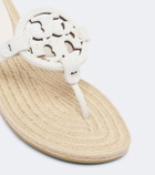 Tory Burch Miller beaded leather thong sandals