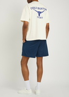 Cole Buxton Longhorn Printed Cotton T-shirt White