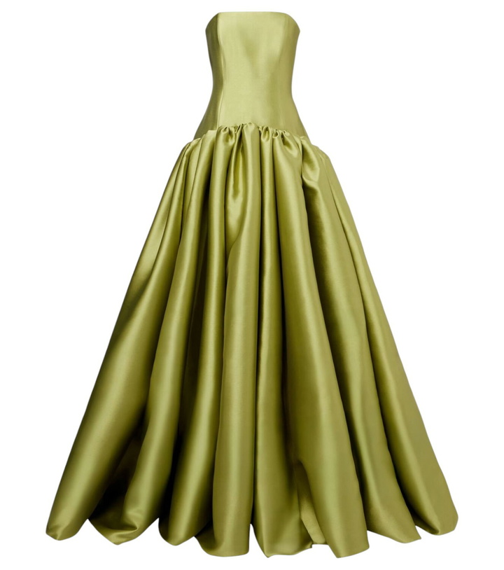 Photo: Solace London Cassias bandeau satin gown