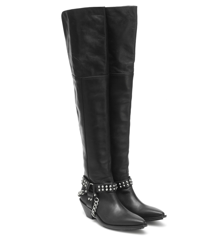 Photo: Junya Watanabe - Leather over-the-knee boots