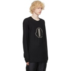 Rick Owens Black Moncler Edition Logo Long Sleeve T-Shirt