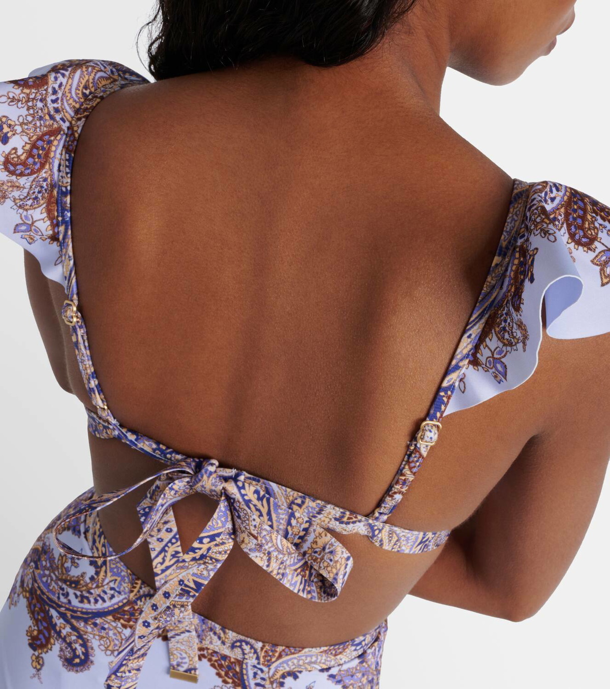 ZIMMERMANN ジマーマン ワンピース Ottie scalloped 984701 Zimmermann Ottie Corset One Piece Swimsuit in Navy | FWRD