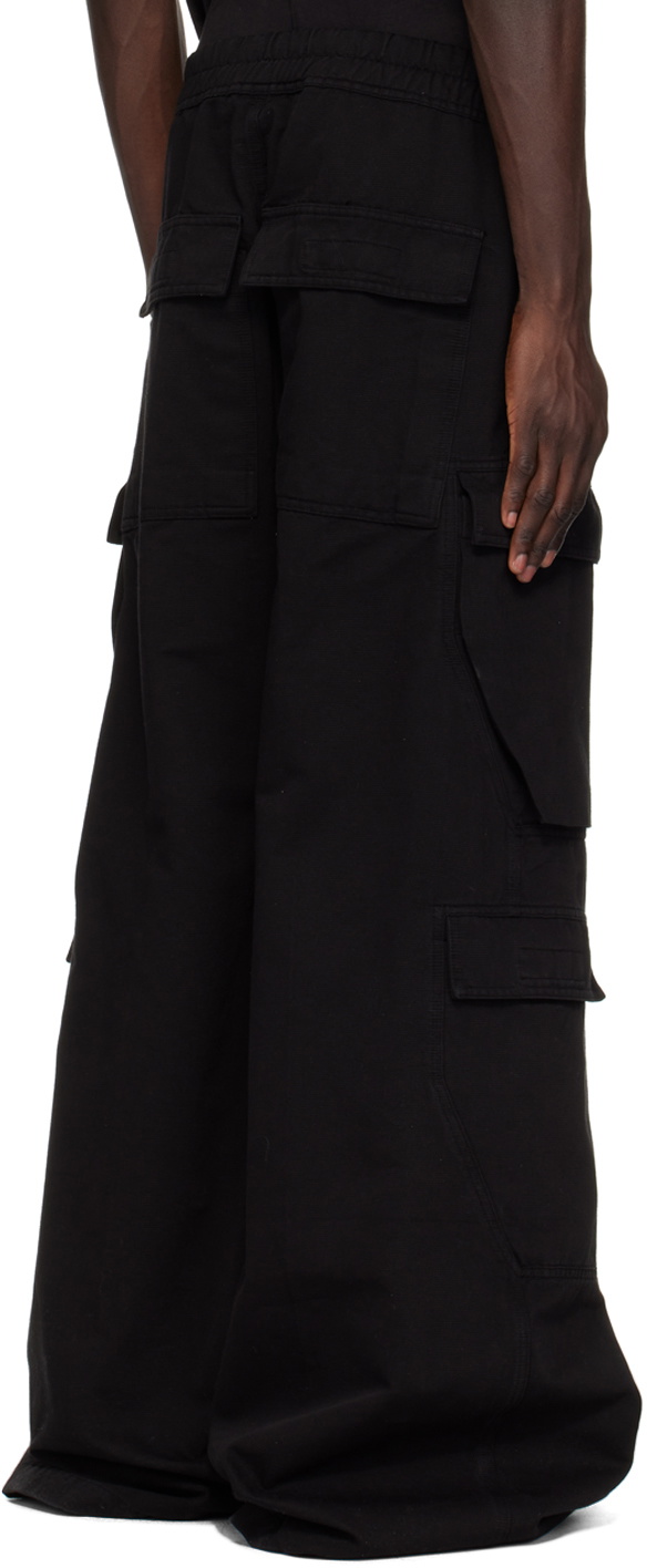 Rick Owens DRKSHDW Black Jumbo Bela Cargo Pants Rick Owens Drkshdw