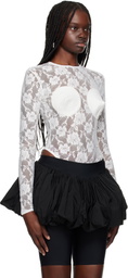 VAQUERA White Bullet Bra Bodysuit