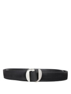 Orciani Suede Double Belt In Black