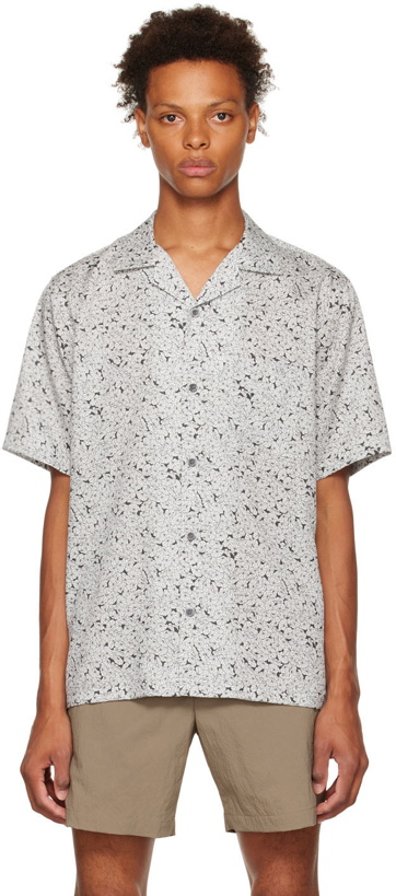 Photo: Theory Black & Off-White Noll Shirt