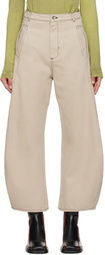 Henrik Vibskov Beige Shade Jeans