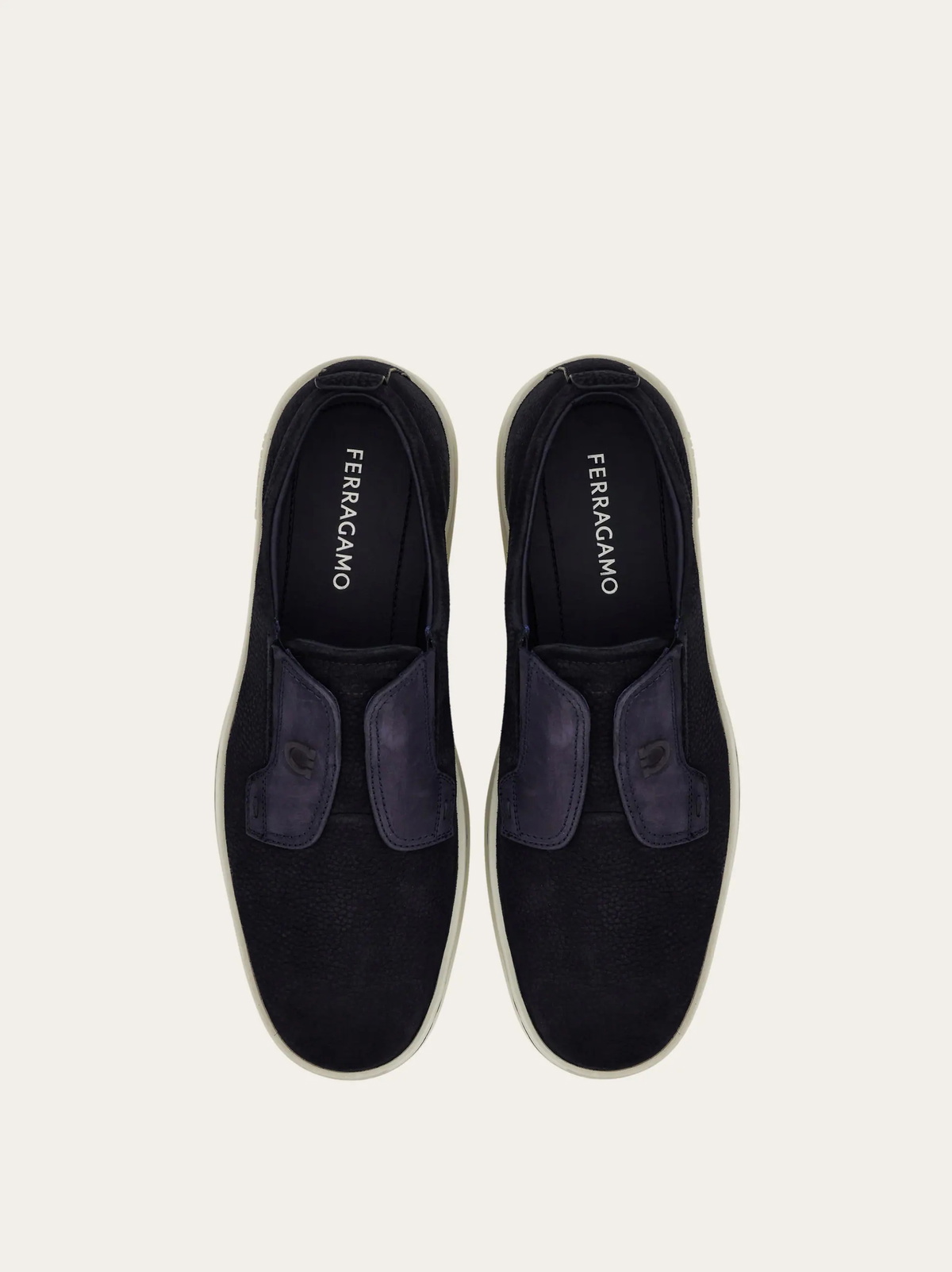 Ferragamo Mens Derby slip-on in Blue