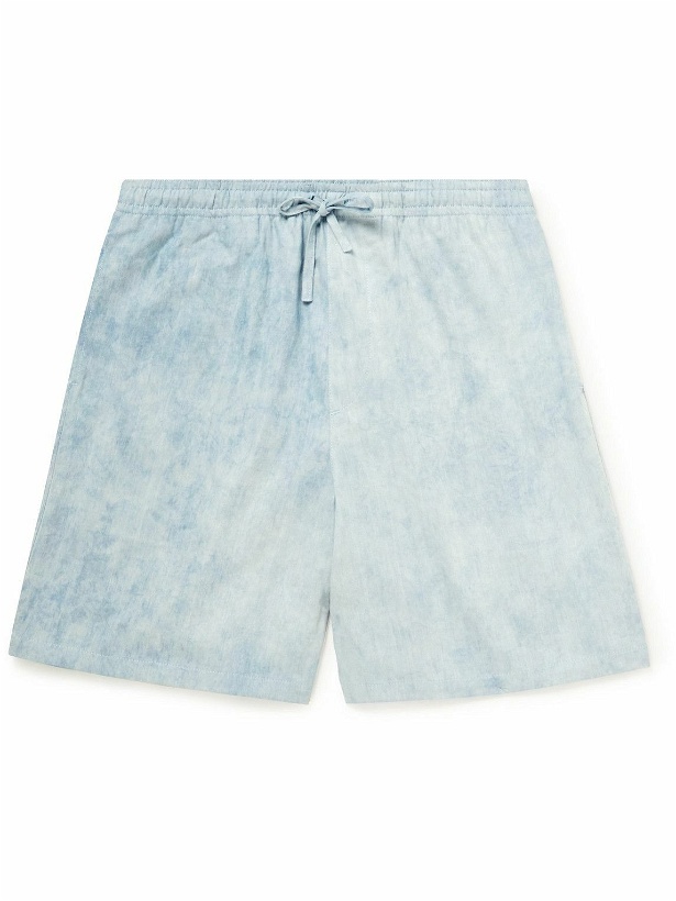 Photo: YMC - Cotton-Voile Drawstring Shorts - Blue