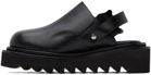 Toga Pulla Black Pin-Buckle Mules