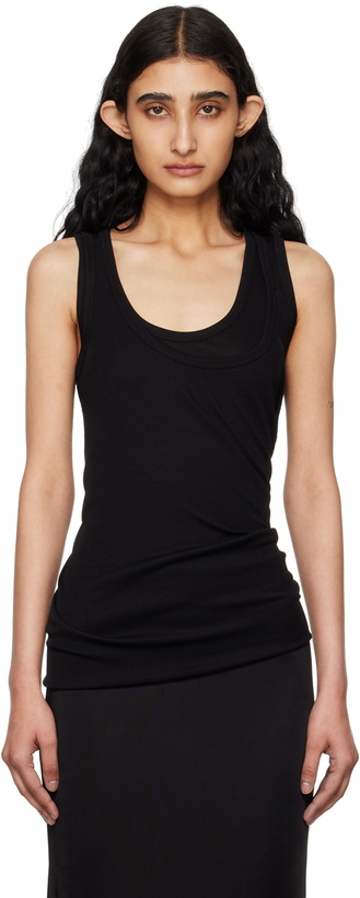 Photo: Helmut Lang Black Convertible Tank Top