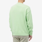 Palm Angels Men's Douby Intarsia Crew Sweat in Green