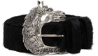 LU'U DAN Black 'Year of the Horse' Pony Hair Cowboy Belt