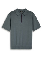 PS Paul Smith Half-zip Cotton Polo Shirt Grey