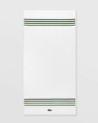 Lacoste Lcourtli Bath Towel 70 C Mx140 Cm White Home Deco
