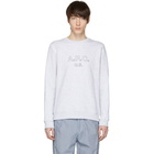 A.P.C. Grey US Star Logo Sweatshirt