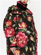 DOLCE & GABBANA - Rose Print Puffer Down Jacket