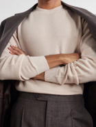 Lardini - Wool and Cashmere-Blend Sweater - Neutrals