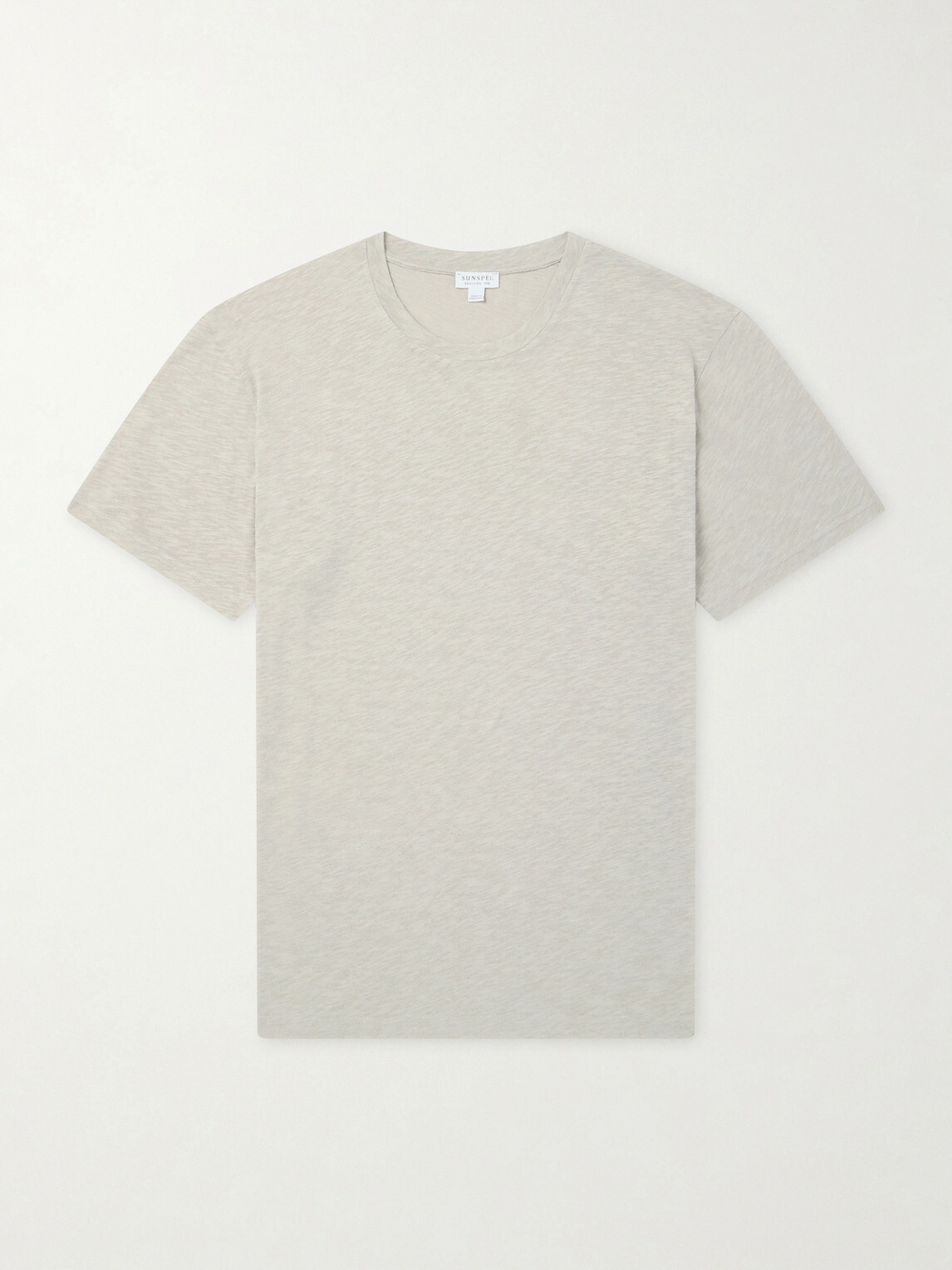 Sunspel - Cotton and Linen-Blend T-Shirt - Neutrals