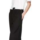Camiel Fortgens Black Worsted Suit Trousers
