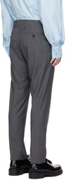 AMI Alexandre Mattiussi Gray Straight-Leg Trousers