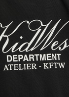 Kidwest Script Logo-print Cotton T-shirt Black