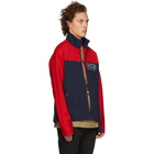 Golden Goose Blue and Red Zip-Up Jacket