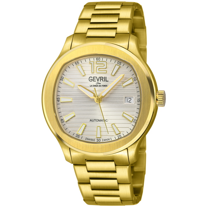Photo: Gevril Stuyvesant Automatic Silver Dial Mens Watch 49805B