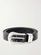 SECOND / LAYER - The Doc 2cm Studded Leather Belt - Black