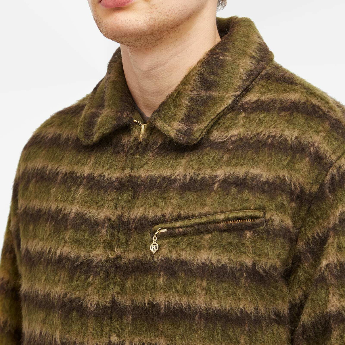 thisisneverthat Men's Brushed Wool Check Jacket in Dark