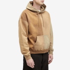 BEAMS Men's Fade Crazy Hoodie in Beige
