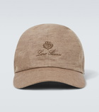 Loro Piana Baseball S linen cap