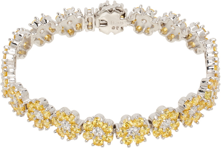 Photo: Hatton Labs Silver & Yellow Daisy Tennis Bracelet