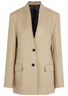 Toteme Frayed Linen Jacket Beige