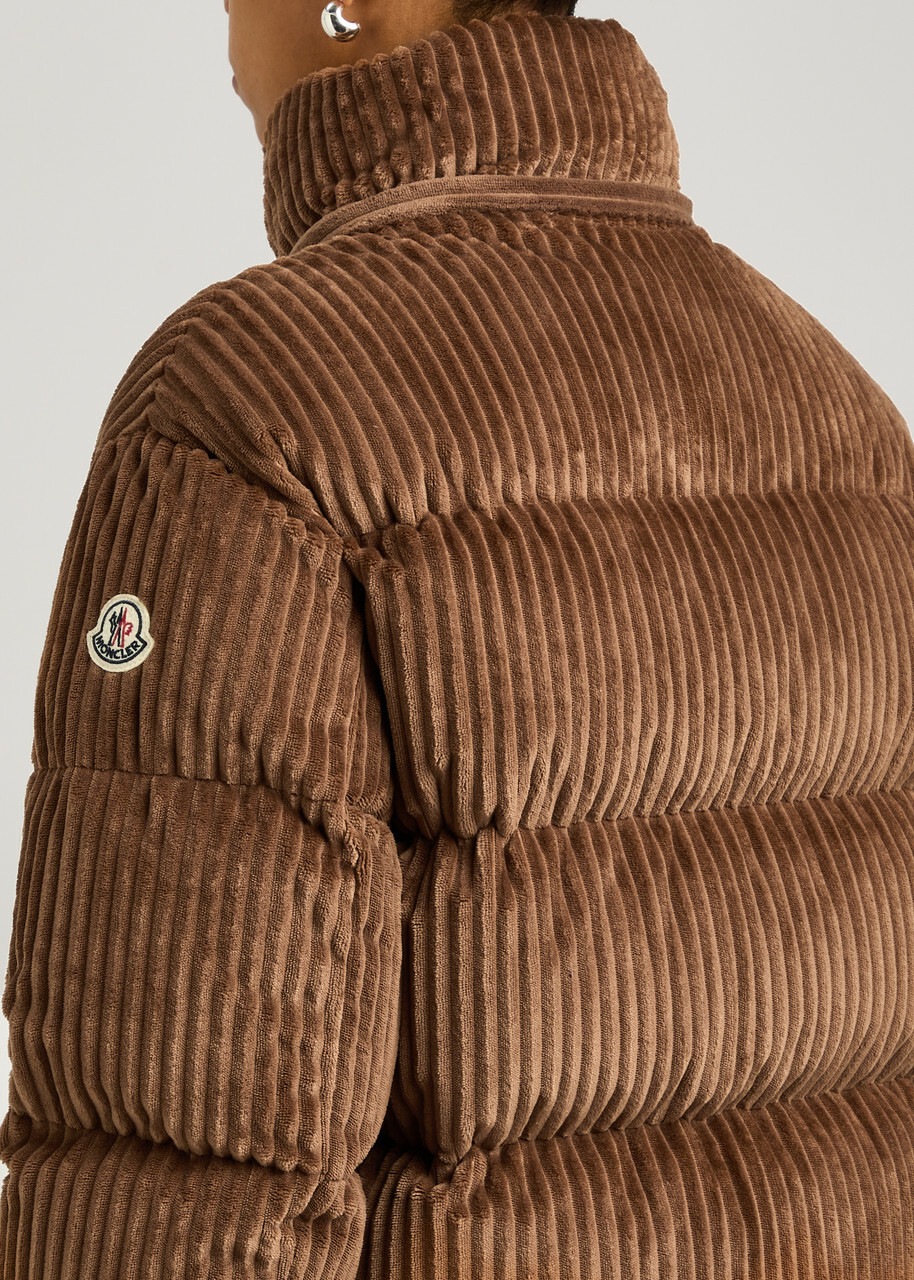 Moncler Daos Quilted Corduroy Jacket Brown Moncler